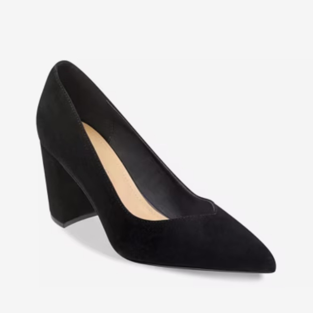 Marc Fisher Black Suede Heels